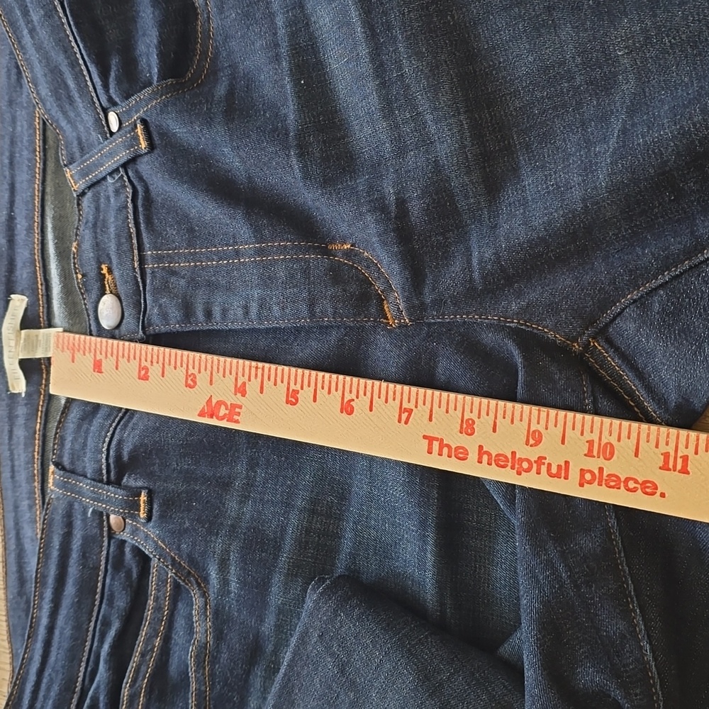 Eileen Fisher Stretch Organic Cotton High Waist Straight Ankle Jeans sz 10 - Picture 9 of 9